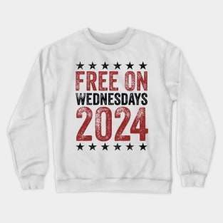 Free on Wednesdays USA FLAG Crewneck Sweatshirt